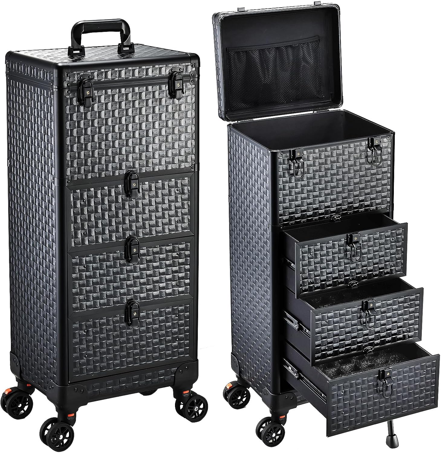 Spa & Wellness Earth City Москва Шелепиха - Rolling Salon Cart with 3 Drawers,