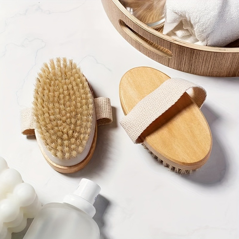 Dry Brush Body - Natural Bristle Body SPA Brush for