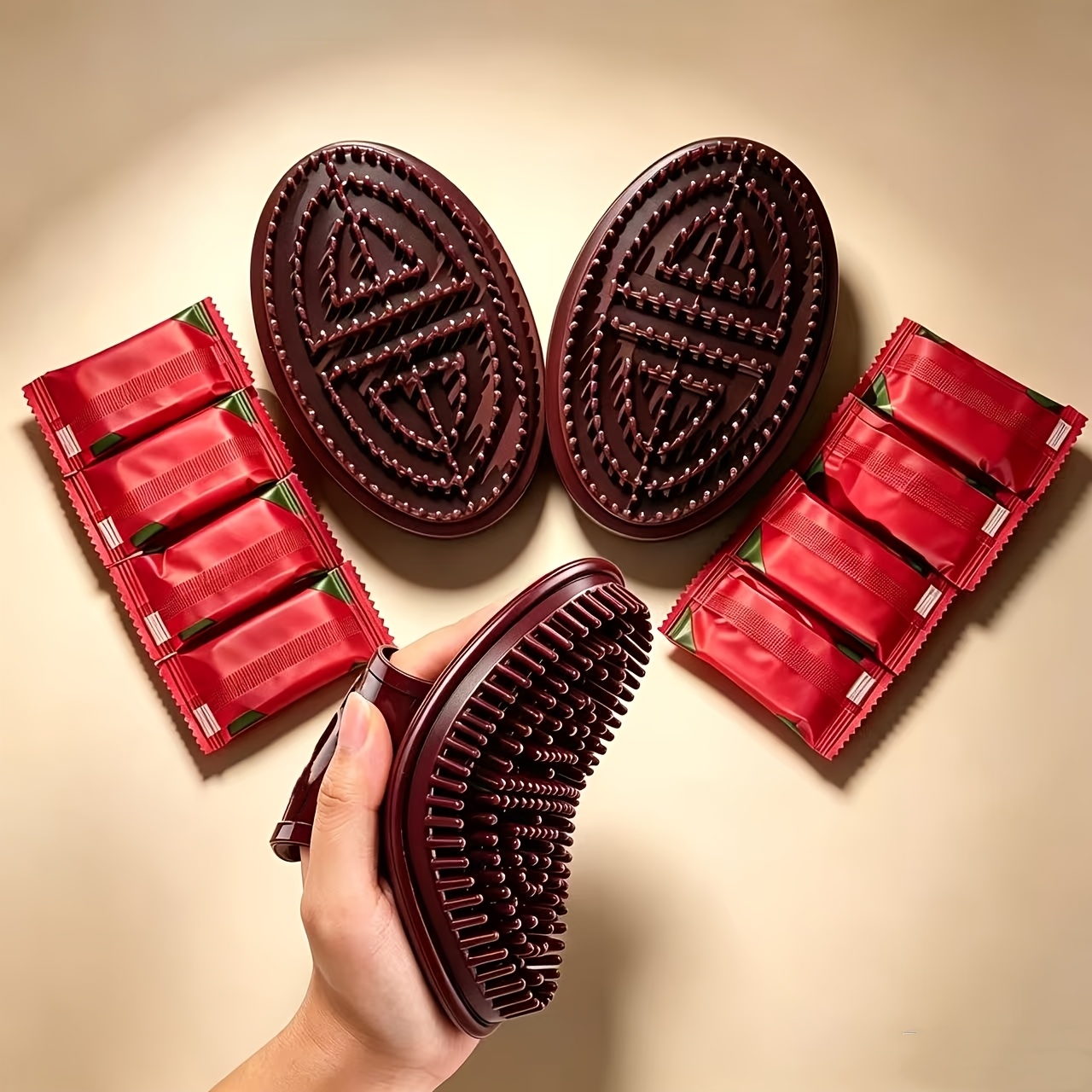 1 Set  Massage Brush Set - Mer - огляд і ціна Dry Brush Body