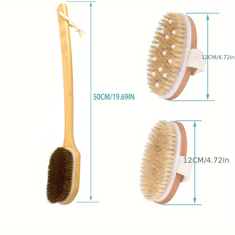 2/3Pcs Back Scrubber Brush for - огляд і ціна Dry Brush Body