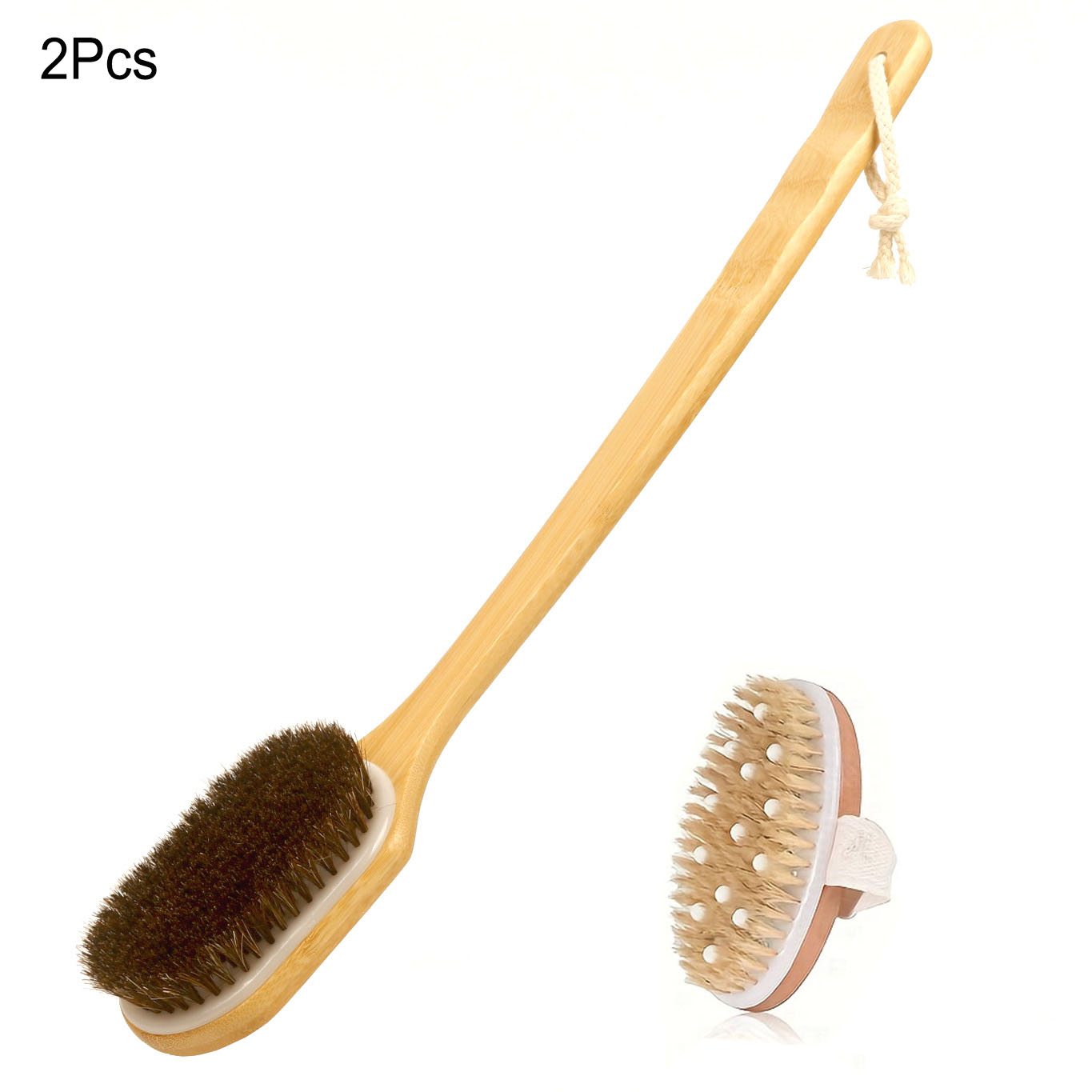 2/3Pcs Back Scrubber Brush for - огляд і ціна Dry Brush Body