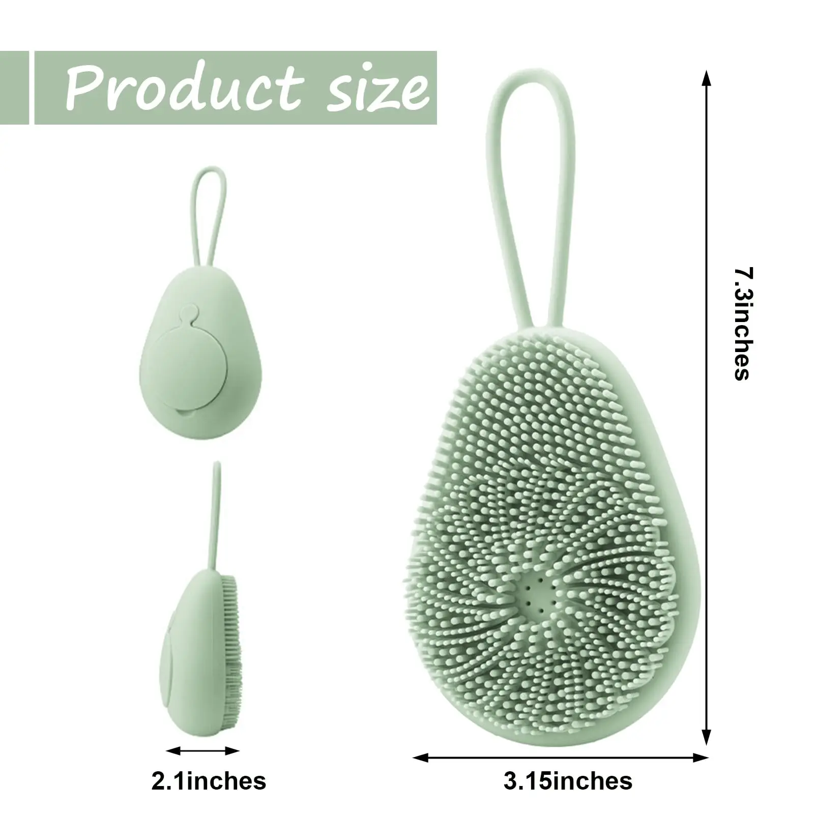 1pc Silicone Body Scrubber Exf - огляд і ціна Dry Brush Body